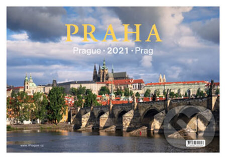 Kalendář stolní 2021 - Praha / Prague / Prag, Pražský svět, 2020