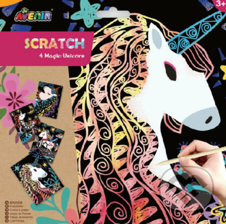 Avenir Škrabací obrázky - Jednorožci - hra z kategorie Vzdělávací hry