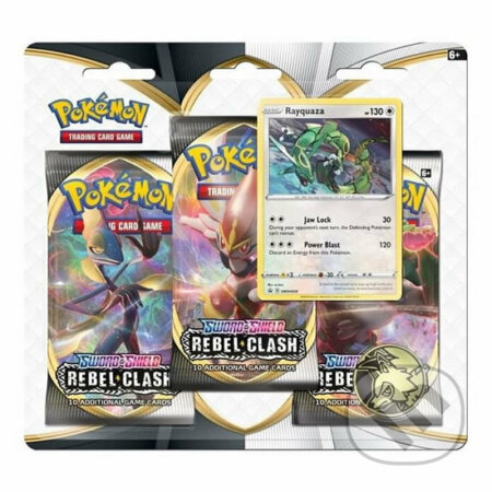 Pokémon TCG: SWSH02 Rebel Clash 3 Blister Booster, ADC BF, 2020