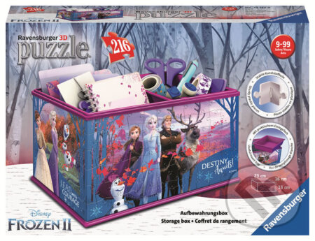 3D puzzle Úložná krabice - Disney Ledové království 2, Ravensburger, 2020
