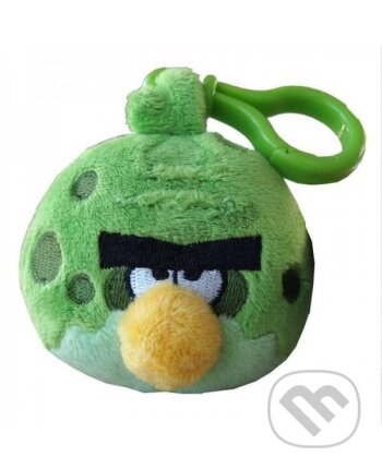 Plyšový Angry Birds - Space zelený - prívesok, HCE, 2014