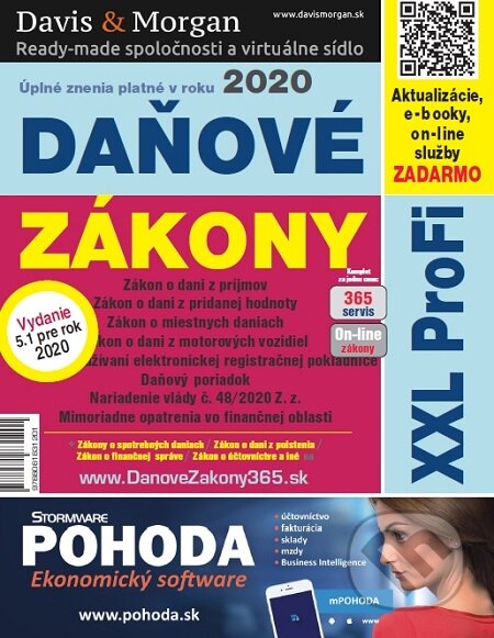 E-kniha: Daňové zákony 2020 SR XXL ProFi (vydanie 5.1) (DonauMedia)