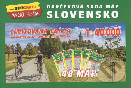 Darčeková sada máp 1:40 000 Slovensko, SHOCart, 2020