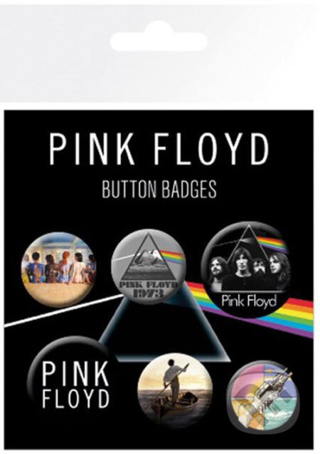 Set 6 placek Pink Floyd, Pink Floyd, 2018