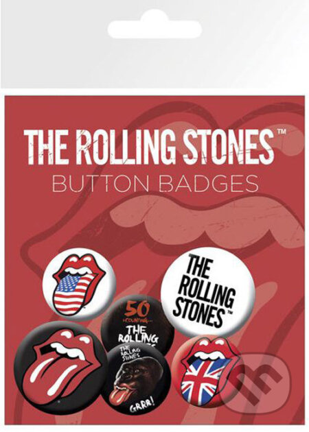Placka The Rolling Stones: Set 6 ks, , 2018