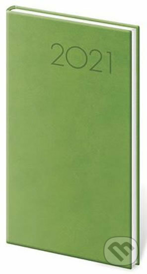 Diář 2021: Print světle zelená, kapesní týdenní, Helma365, 2020