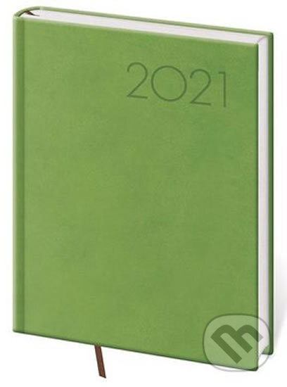 Diář 2021: Print zelená, B6 denní, Helma365, 2020