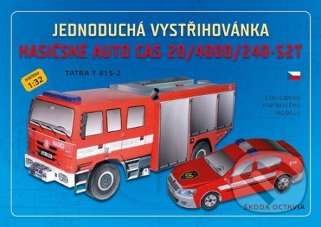 Jednoduchá vystřihovánka hasičské auto, Zadražil Ivan, 2020