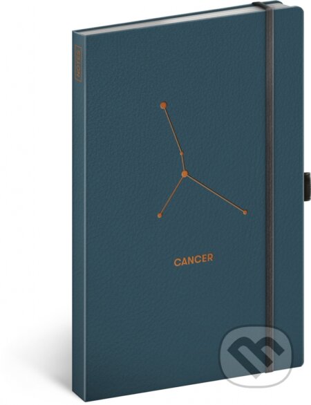 Notes Zvěrokruh - Cancer (Rak) (linkovaný s gumičkou na uzavření)