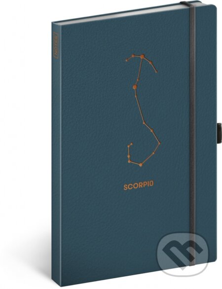 Notes Zvěrokruh - Scorpio (Štír) (linkovaný s gumičkou na uzavření)
