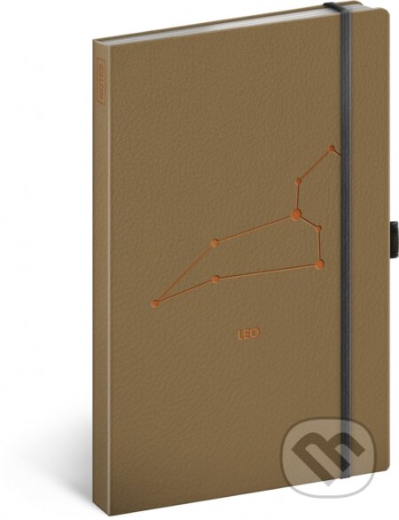 Notes Zvěrokruh - Leo (Lev) (linkovaný s gumičkou na uzavření)