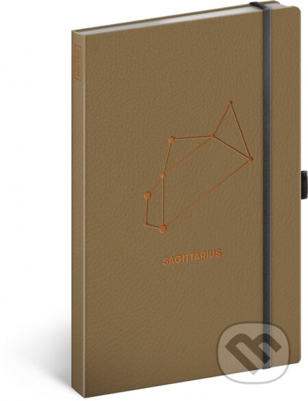 Notes Zvěrokruh - Sagittarius (Střelec) (linkovaný s gumičkou na uzavření)