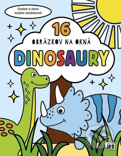 16 obrázkov na okná: Dinosaury (Ozdob si okno svojimni obrázkami) - kniha z kategorie Omalovánky, vystřihovánky, papír