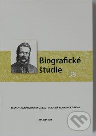 Biografické štúdie 39 - Zdenko Ďuriška, Slovenská národná knižnica, 2016