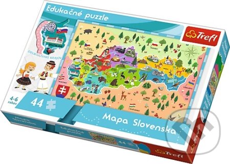 Edukačné Puzzle Mapa Slovenska, Trefl, 2020