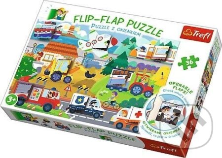 Puzzle: Flip Flap vozidlá (Trefl). Trefl, 2020