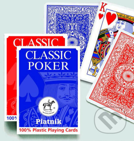 Poker - 100% Plastic malý index, Piatnik, 2020
