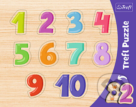 Rámčekové vkladacie puzzle - Čísla - puzzle z kategorie Naučné puzzle