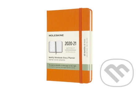 Moleskine – 18-mesačný oranžový plánovací diár 2020/2021, Moleskine, 2020