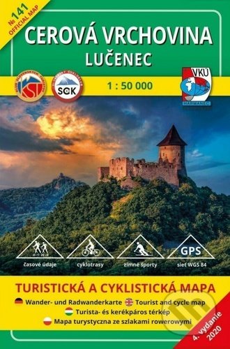 Cerová vrchovina - Lučenec 1 : 50 000 (130 Turistická a cyklistická mapa)