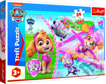 Tlapková patrola: Odvážná Skye MAXI - puzzle z kategorie 15 - 60 dílků