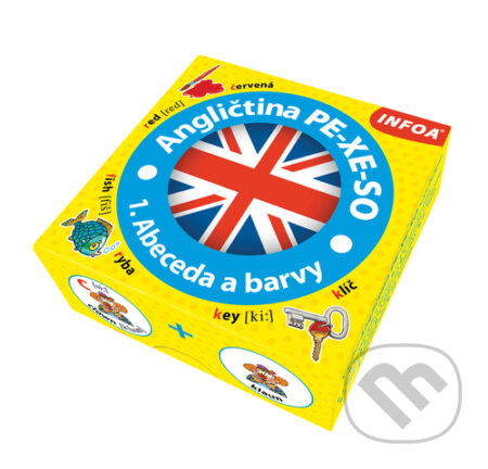 Angličtina PE-XE-SO 1. Abeceda a barvy (Krabicová hra)