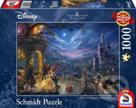 Disney: Kráska a zviera - Thomas Kinkade - puzzle z kategorie Disney