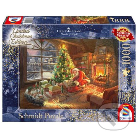 Santa Claus is here! - Thomas Kinkade - puzzle z kategorie Města a stavby
