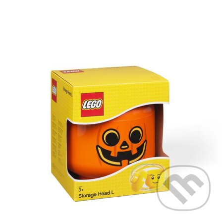LEGO úložná hlava (veľkosť L) - tekvica - 