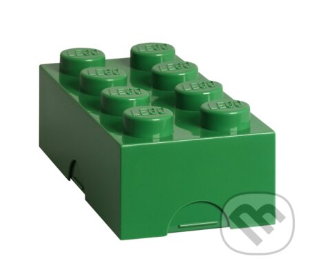 LEGO box na svačinu 100 x 200 x 75 mm - tmavě zelená, LEGO, 2020