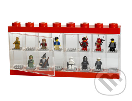 LEGO zberateľská skrinka na 16 minifigúrok - červená, LEGO, 2020