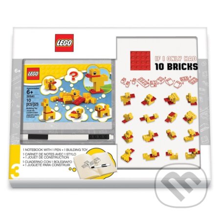 LEGO Stationery Classic Kačice - zápisník s perom a stavebnicou - hra z kategorie LEGO merchandise