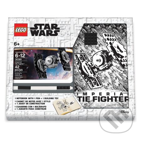LEGO Stationery Star Wars Tie Fighter - zápisník s perem a stavebnicí, LEGO, 2020