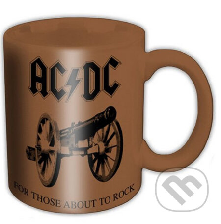 Hnedý keramický hrnček AC/DC: For Those About To Rock, , 2015