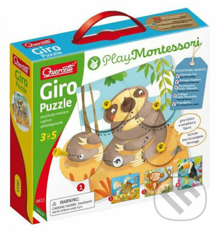 Giro Puzzle spinning puzzle - otáčivá skládačka, Quercetti, 2020