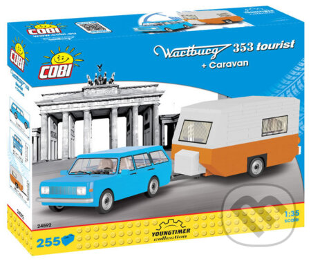 Stavebnice COBI - Wartburg 353 Tourist s karavanem, Magic Baby s.r.o., 2020