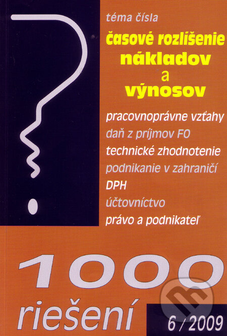 1000 riešení 6/2009, Poradca s.r.o., 2009