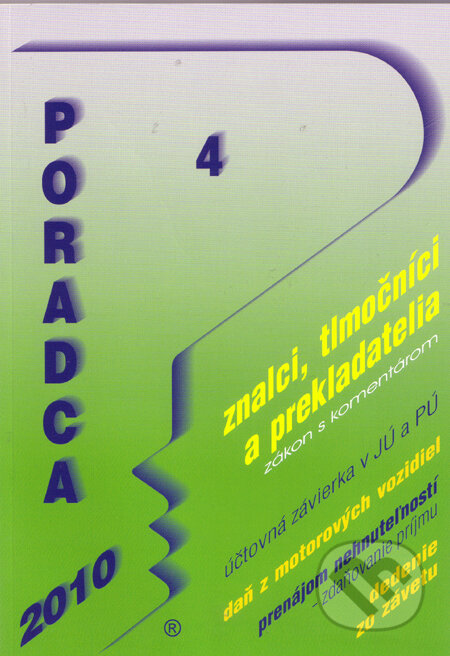 Poradca 4/2010, Poradca s.r.o., 2009