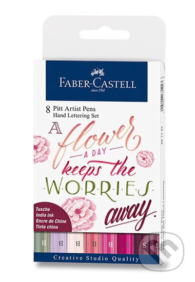 Faber - Castell Popisovač Pitt Artist Pen Lettering 8 ks, Faber-Castell, 2020