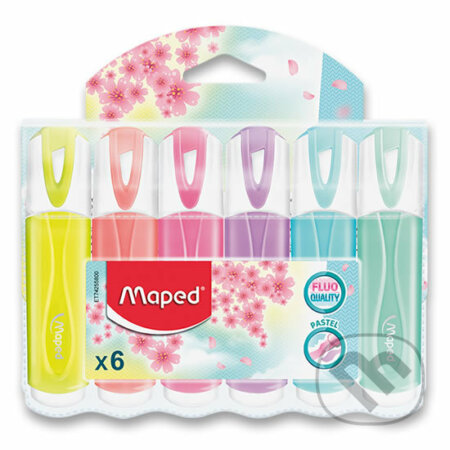 Maped - Zvýrazňovač Fluo Peps Pastel 6 ks, Maped, 2020