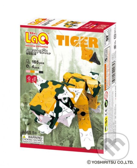 LaQ stavebnica Animal World Tiger, LaQ, 2020