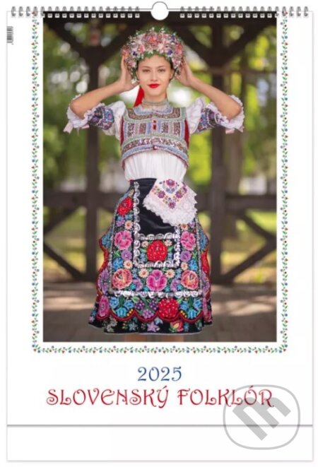 Nástenný kalendár Slovenský folklór 2025, Press Group, 2024