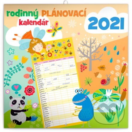 Nástenný Rodinný plánovací kalendár 2021, Presco Group, 2020