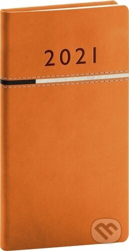Kapesní diář Tomy 2021 (oranžovočerný), Presco Group, 2020