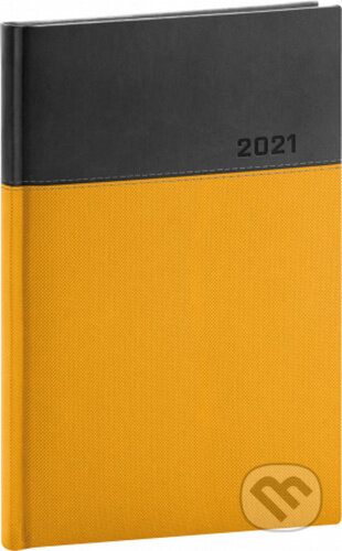 Týdenní diář Dado 2021 (žlutočerný), Presco Group, 2020