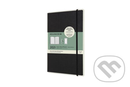 Moleskine – 12-mesačný Smart plánovací čierny zápisník 2021 paper tablet, Moleskine, 2020