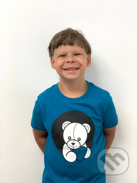 Svietiace tričko Deťom s rakovinou: Detské modré - ocean depth, Lemur, 2020
