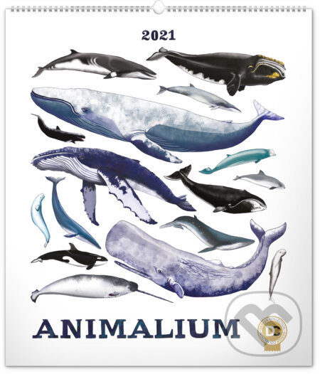Nástěnný kalendář Animalium 2021 - Lucie Jenčíková, Presco Group, 2020