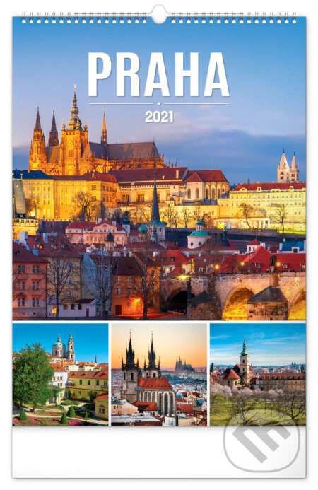 Nástěnný kalendář Praha 2021, Presco Group, 2020