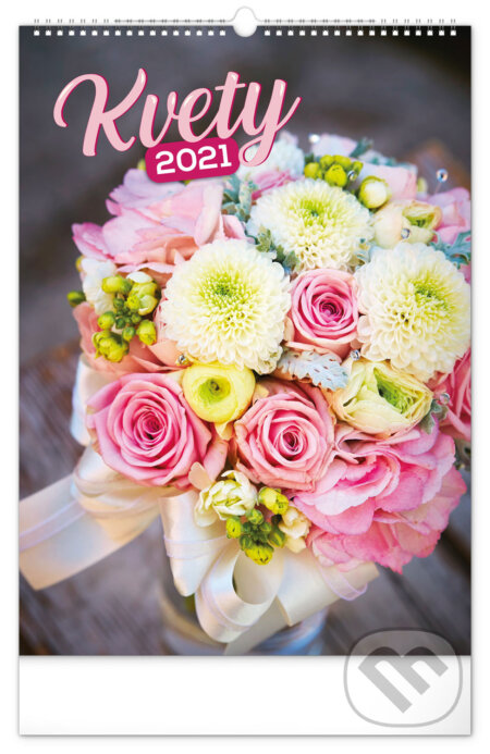 Nástenný kalendár Kvety 2021, Presco Group, 2020